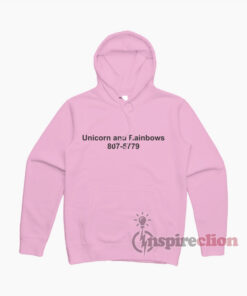 Unicorn And Rainbow Fabric Hoodie Cheap Custom