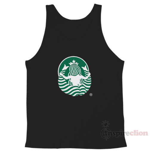 The Back Side Of The Starbucks Logo Tank Top Unisex