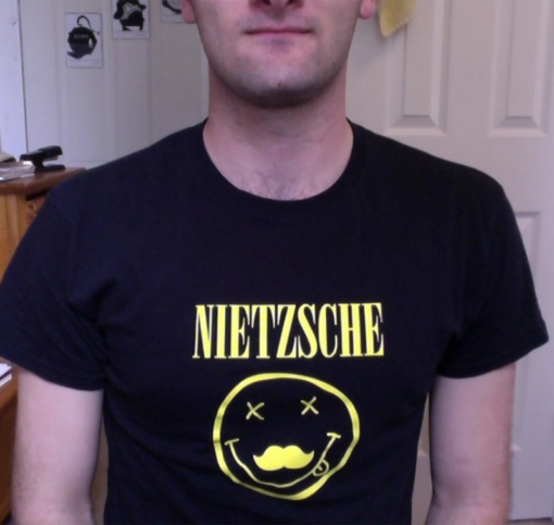 Sale Friedrich Nietzsche In The Style Of Nirvana T-shirt
