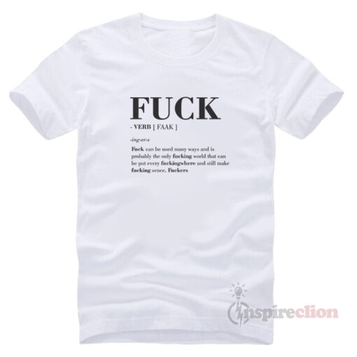Description Fuck's word T-Shirt Trendy Clothes