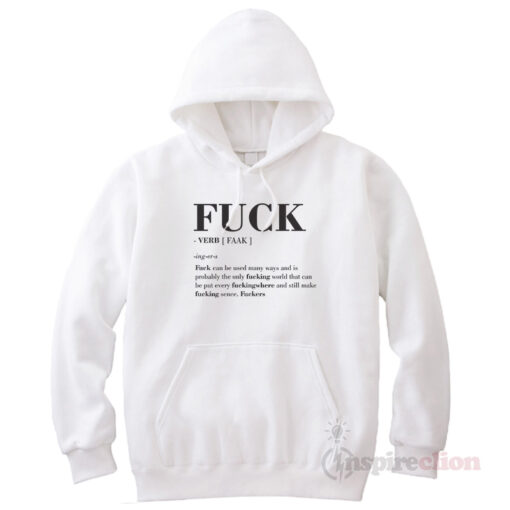 Description Fuck's Word Hoodie Trendy Clothes