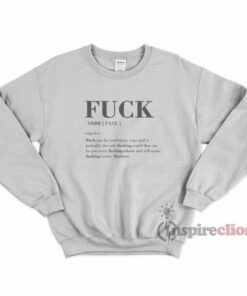 Description Fuck's Word Sweatshirt Cheap Trendy