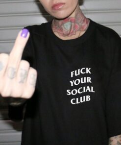 Fuck Your Social Club ASSC T-shirt Unisex Trendy