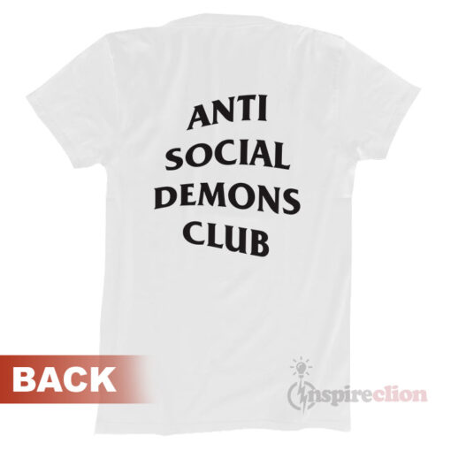 Anti Social Demons Club ASSC T-shirt Unisex Trendy