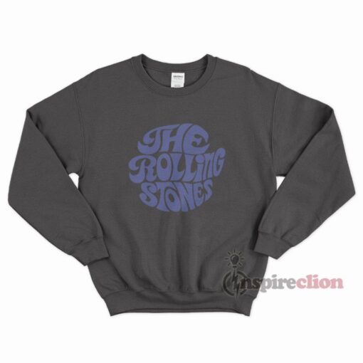 The Rolling Stones Merchandise Blue Printed Sweatshirt