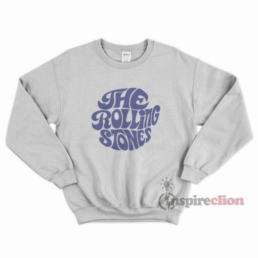 The Rolling Stones Merchandise Blue Printed Sweatshirt