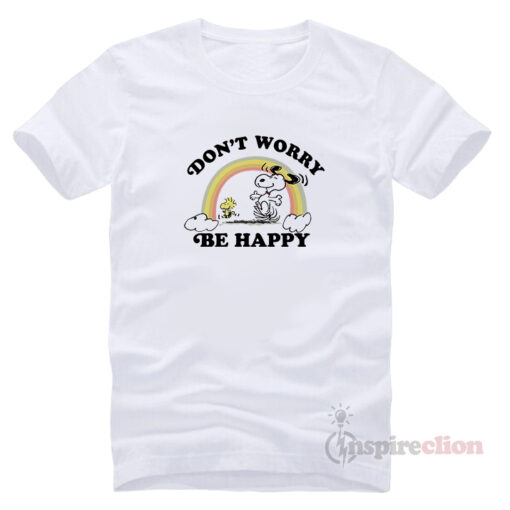 Peanut Snoopy Don't Worry Be Happy Vinatge T-Shirt