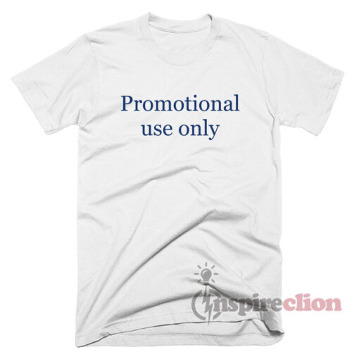 Promotial Use Only Lettering Short Sleeve T-Shirt Trendy Custom