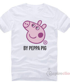 Peppa Pig Head By Peppa Funny T-Shirt