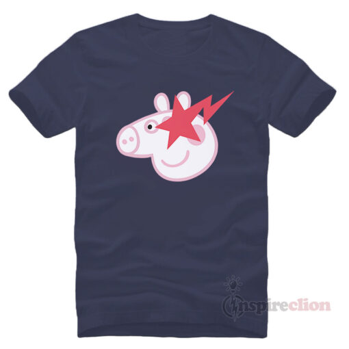 Bathing Peppa Star Eyes Peppa head T-shirt