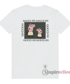 Fancy Peppa Pig GC Logo Parody Gacci Funny T-Shirt