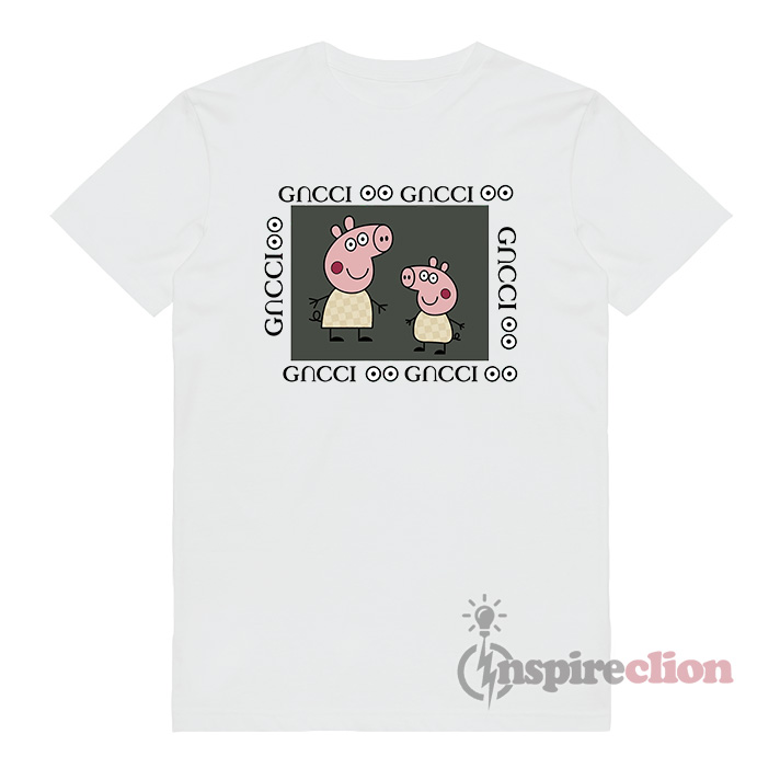 Fancy Peppa Pig Gucci  Logo Parody  Funny T Shirt  