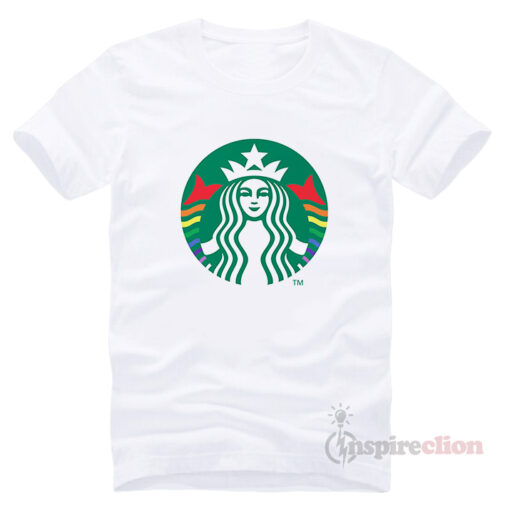 Starbucks Pride Logo Rainbows T-shirt Unisex