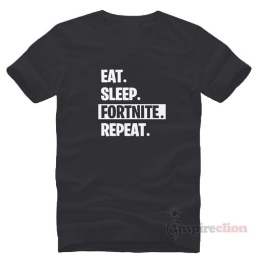 Eat Sleep Fortnite Repeat Thanos Meme T-Shirt