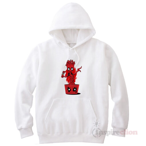 Groot Fake Deadpool Hoodie Clothes Unisex