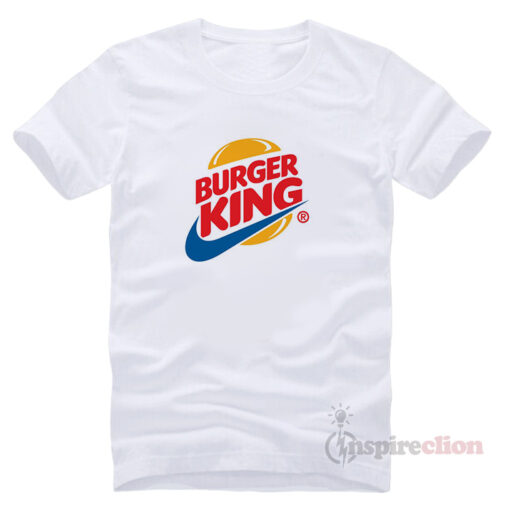 Fast Food Sportswear Parody Logo Nike x Burger King T-shirt