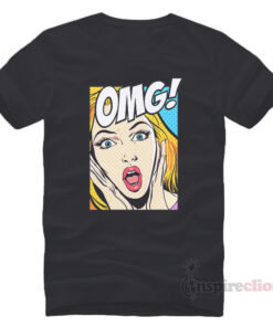 OMG Comic Speech Bubble Vector Printed T-shirt