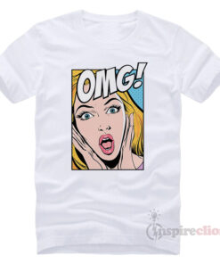 Alternative view of OMG Comic Speech Bubble Vector Printed T-shirt