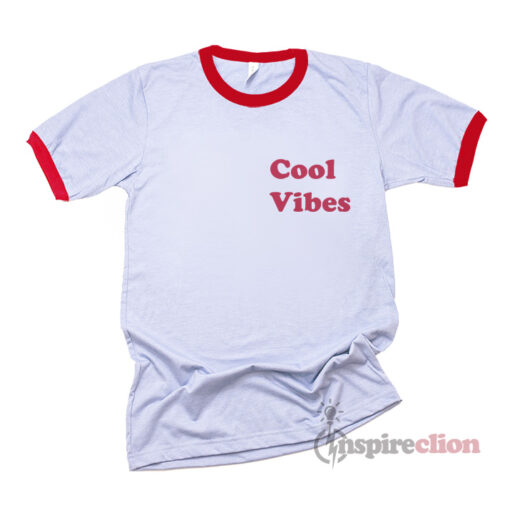 Good Vibes Ringer T-Shirt Trendy