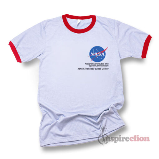 NASA Logo John F. Kennedy Space Center Ringer T-shirt