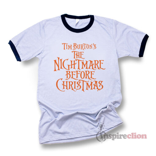 The Nightmare Before Chrstmas Logo Ringer T-Shirt Halloween
