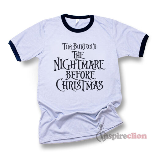 The Nightmare Before Chrstmas Logo Ringer T-Shirt Halloween