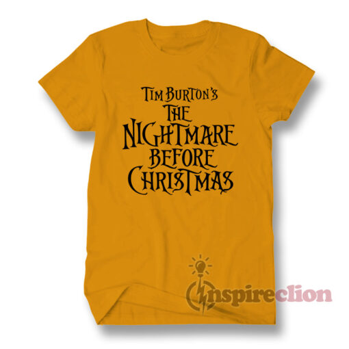 The Nightmare Before Chrstmas Logo T-Shirt Halloween