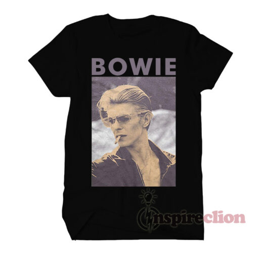 David Bowie Smoking T-shirt Classic Cotton