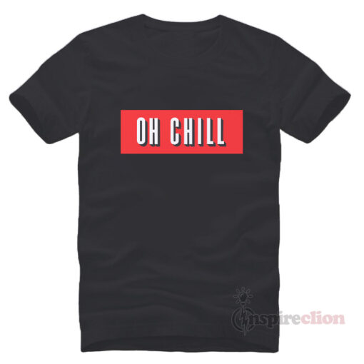 Netflix Oh Chill Red Box Logo T-shirt