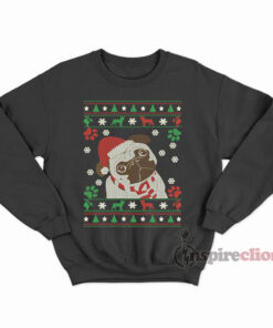 Boston Terrier Merry Woofmas Christmas Dog Gift Sweatshirt