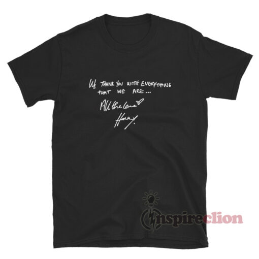 Harry Styles All The Love Handwriting T-Shirt