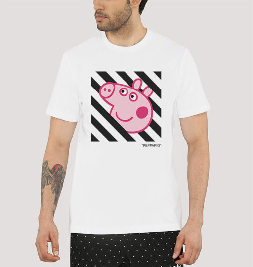 Peppa Pig Pecs x OFF White Collab T-Shirt