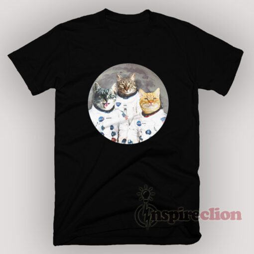 Catstronauts Cat Kennedy Space Center Voyager T-Shirt