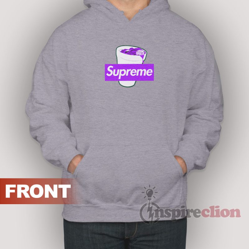 Supreme Purple Lean CodeineBox Logo Hoodie Unisex - www.bagssaleusa.com