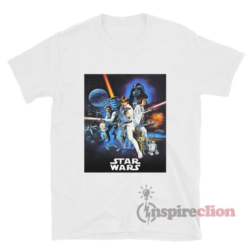 Star Wars Vintage Movie Poster T-shirt Cheap Custom