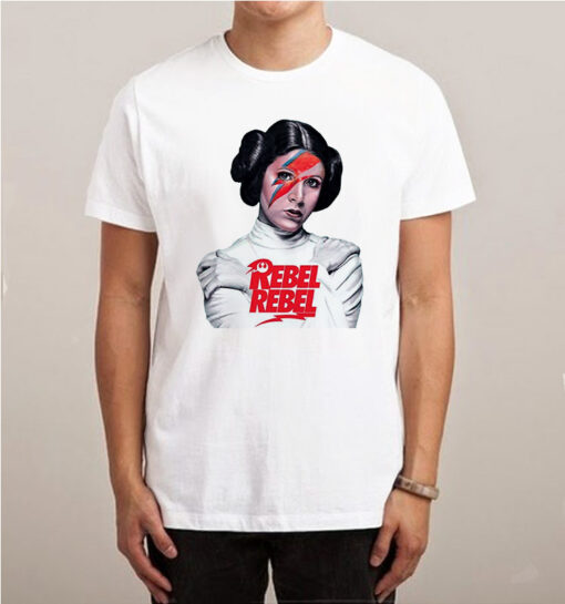 Princess Leia David Bowie Rebel Star Wars T-shirt