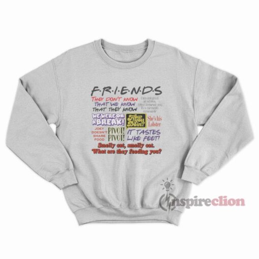 New Way 1319 Youth Hoodie Friends Don't Lie Quote TV Show 