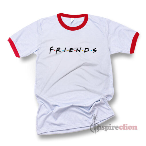 Friends Tv Show Logo Ringer T-Shirt Unisex
