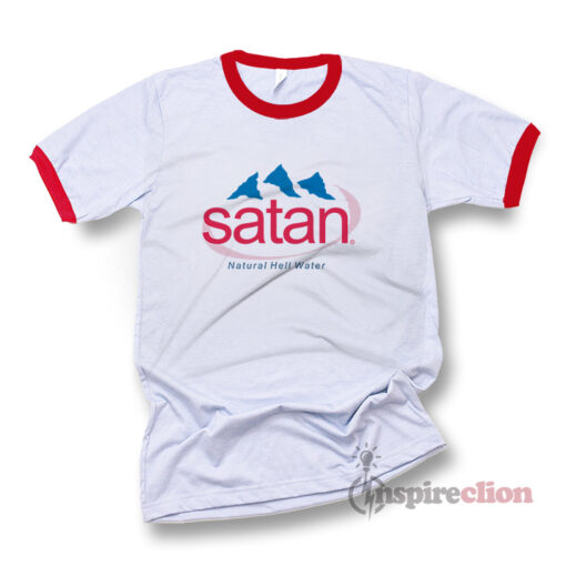Satan’s Natural Hell Water Adult Ringer T-shirt