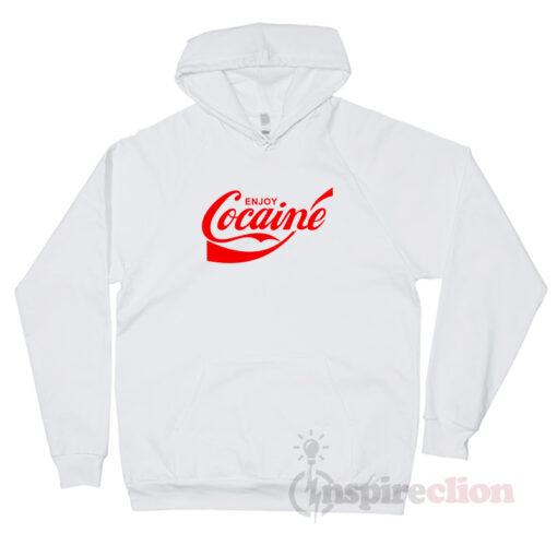Enjoy Cocaine Coca Cola Parody Hoodie Custom