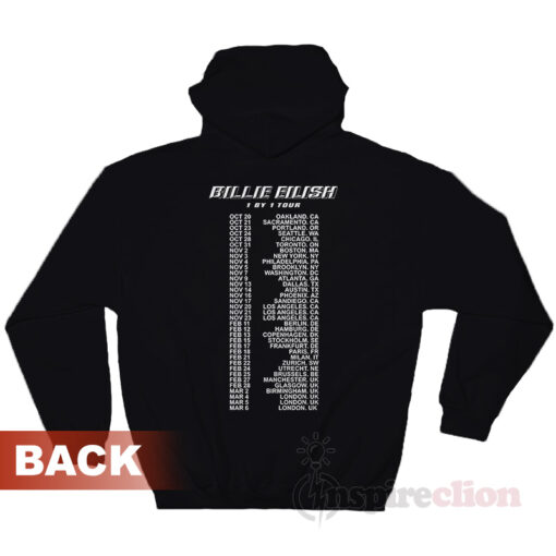 Billie Eilish 1 By 1 Tour Official 2018-2019 Hoodie