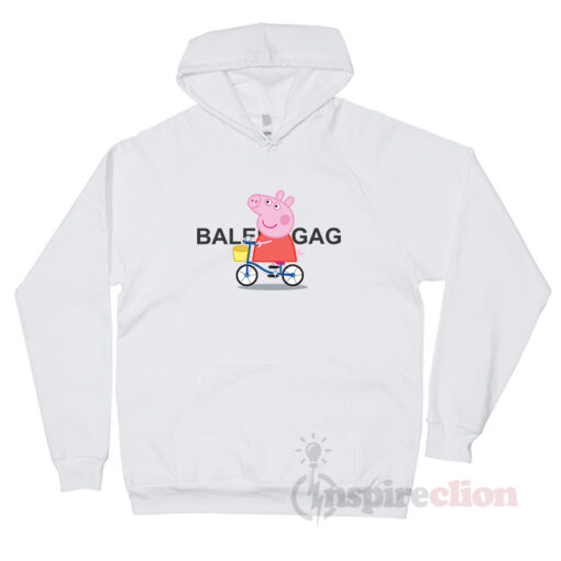 Balenciagag Peppa Pig Bicycle Parody Funny Hoodie Unisex