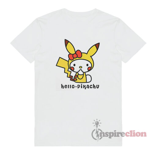Hello Kitty x Pikachu Funny T-Shirt