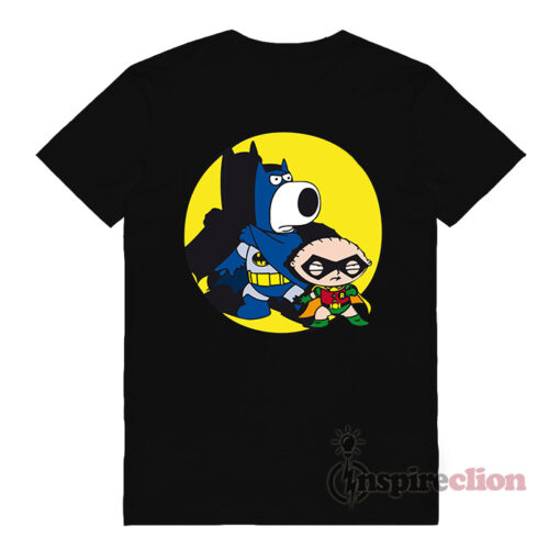 Brian And Stewie Family Guy x Batman Style T-Shirt