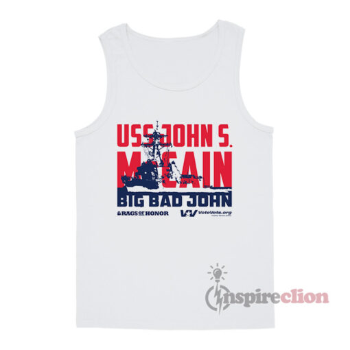 Classic Navy Ship USS John S. McCain Tank Top