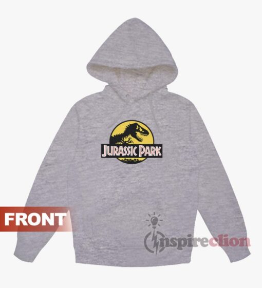 Jurassic Park T Rex Graphic Logo Crew Neck Hoodie