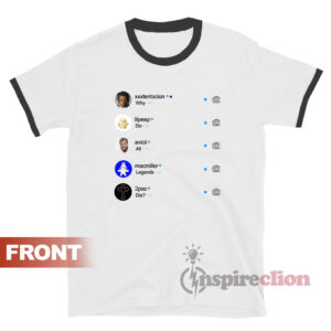All Legends Die Instagram Ringer T-shirt
