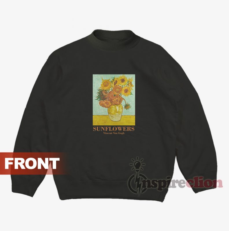 van gogh sunflower sweatshirt