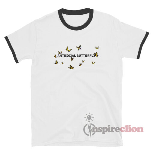 Antisocial Butterfly Ringer T-shirt Unisex