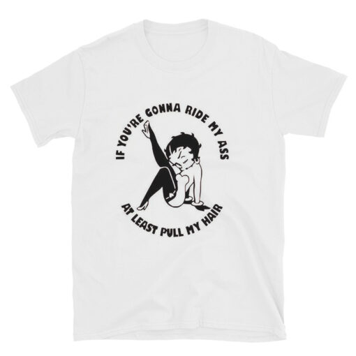 Betty Boop Vinyl Decal Ride Ass T-shirt